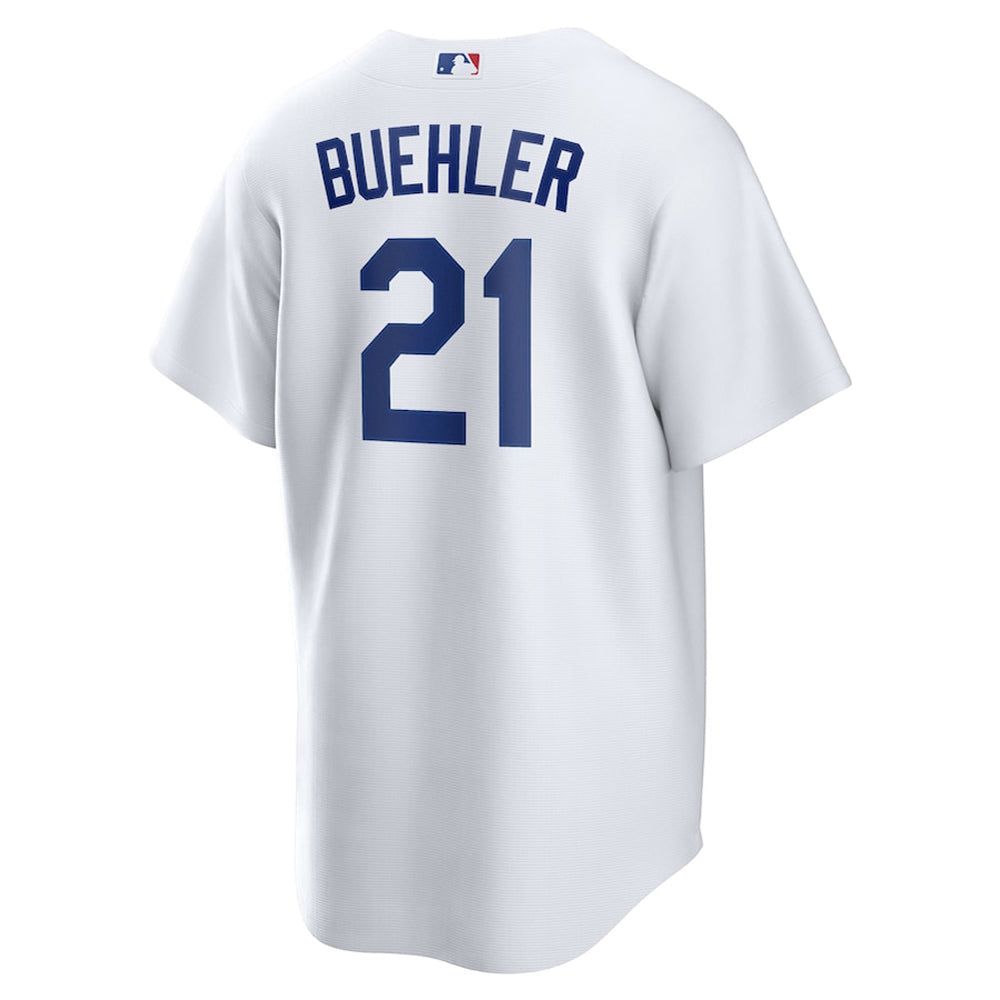 Youth Los Angeles Dodgers Walker Buehler Cool Base Replica Jersey White