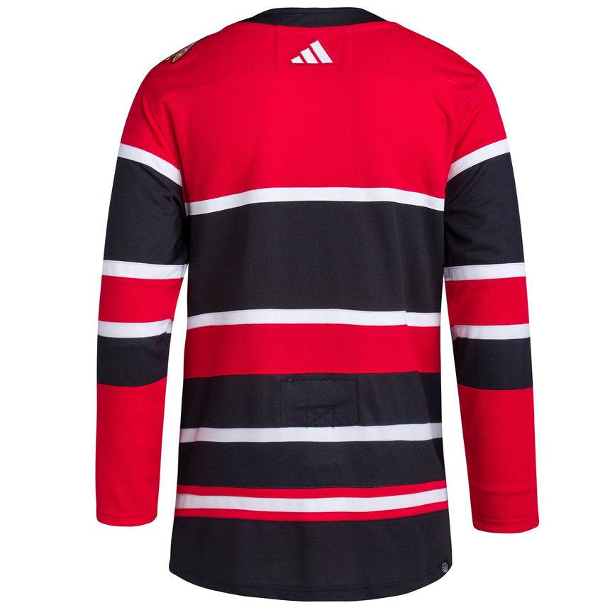 Men's Chicago Blackhawks adidas Red Reverse Retro 2.0 Authentic Blank Jersey