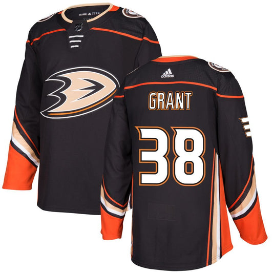 Anaheim Ducks #38 Derek Grant Black Home Authentic Jersey