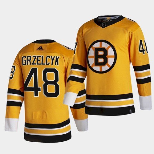 Boston Bruins #48 Matt Grzelcyk Gold Retro Jersey